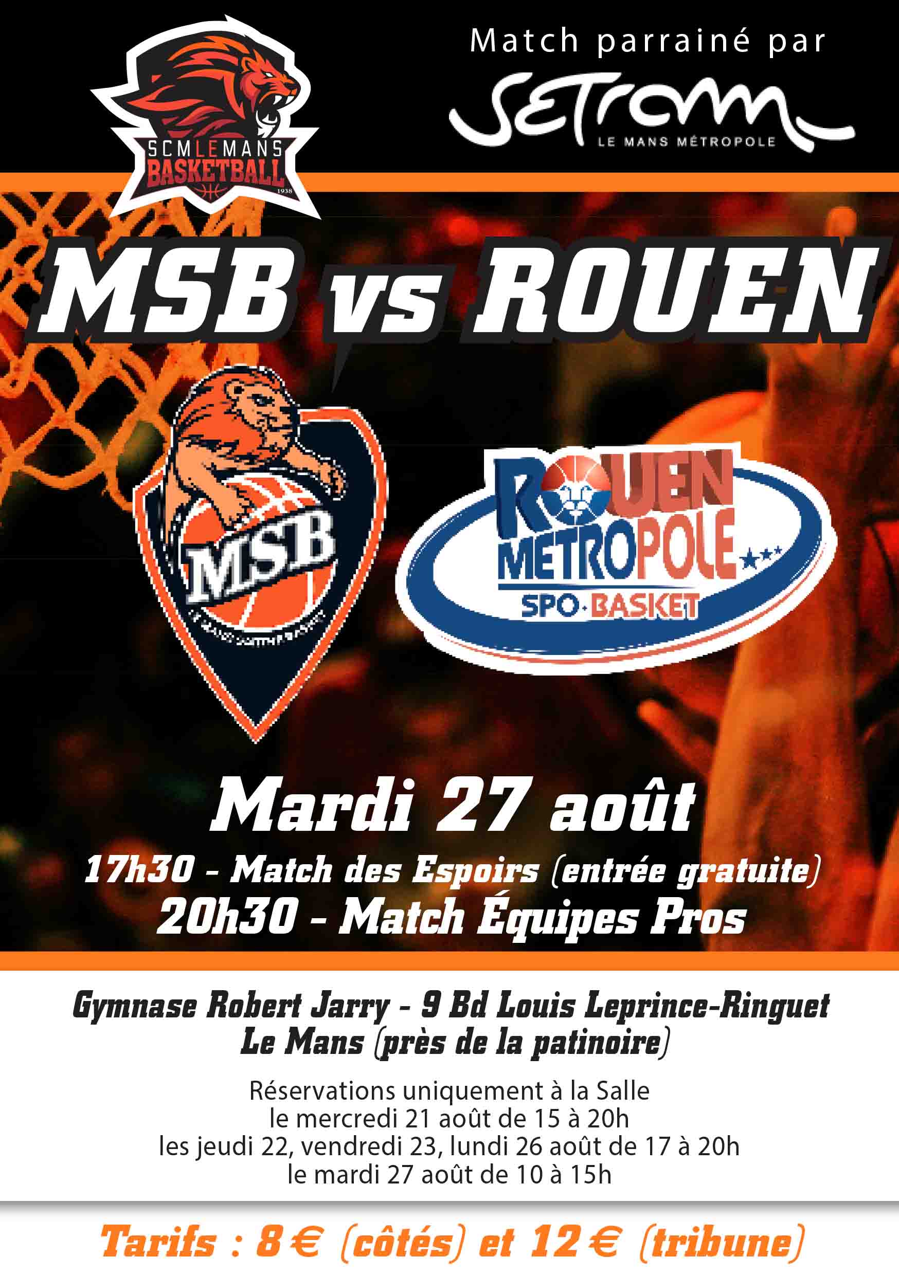 MATCH MSB vs ROUEN 27 aout 2019
