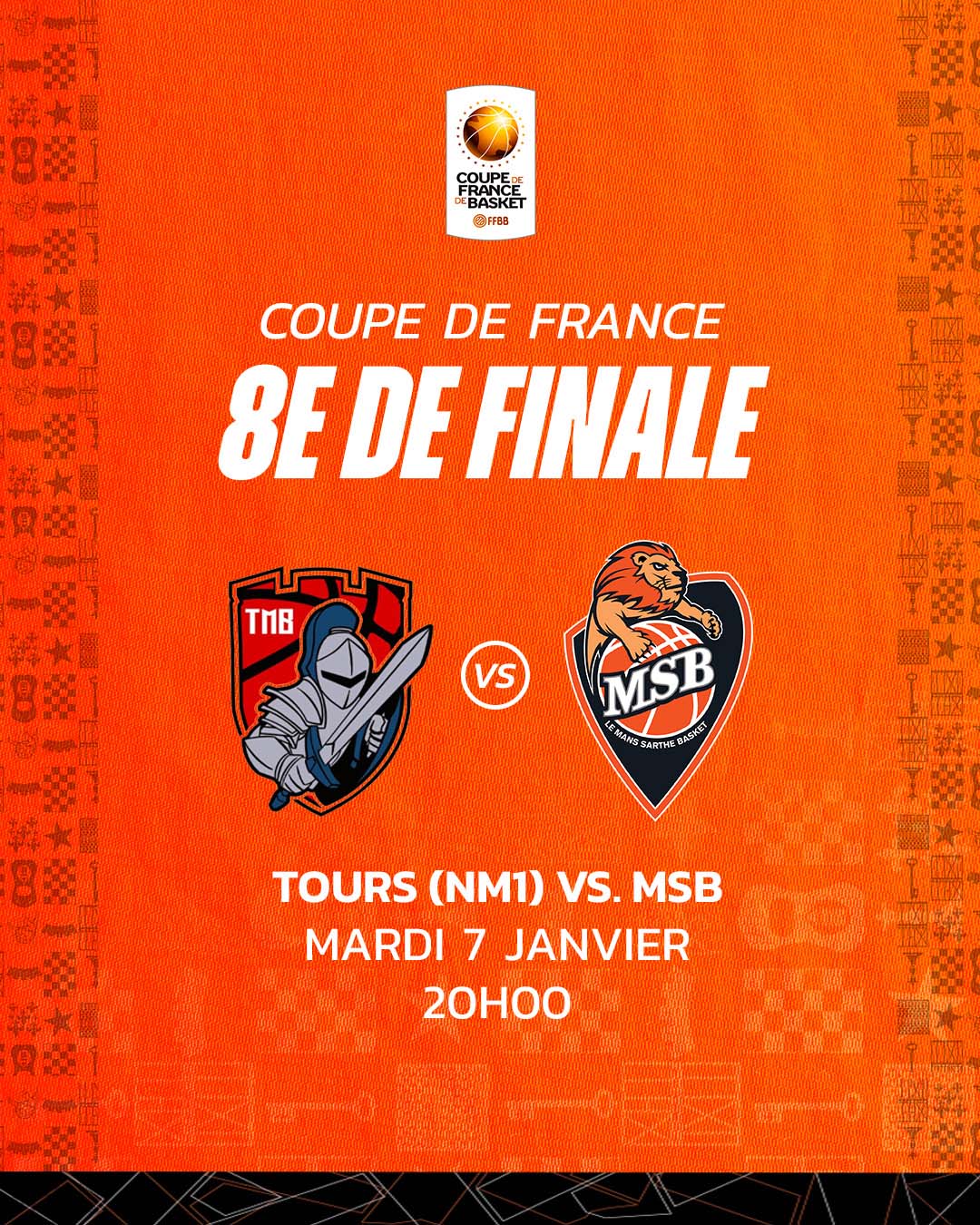 coupe 8e vs Tours