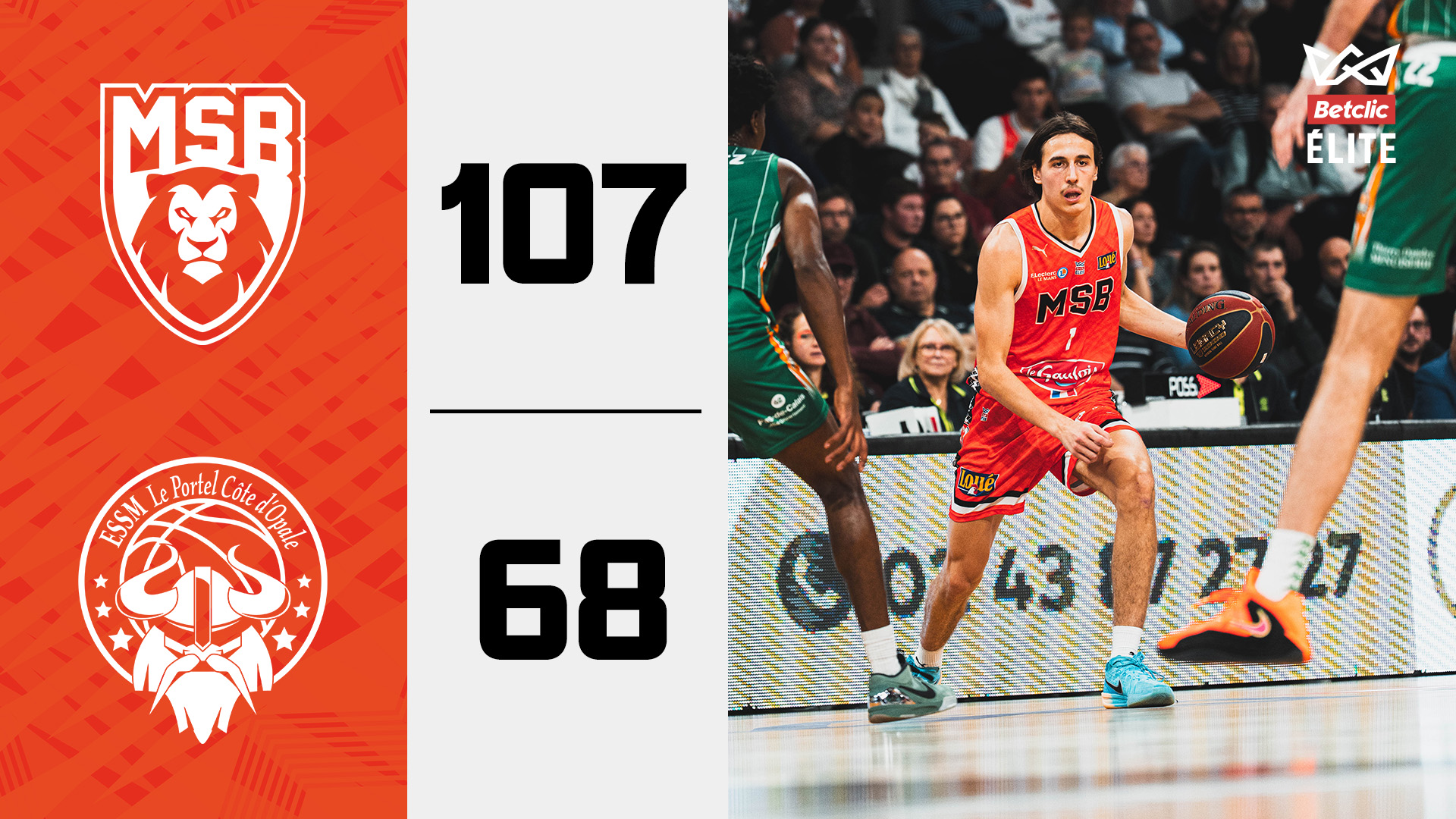 Betclic ÉLITE J5 : Résumé MSB vs. Le Portel